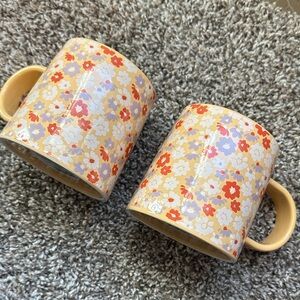 Floral Patterned Mugs